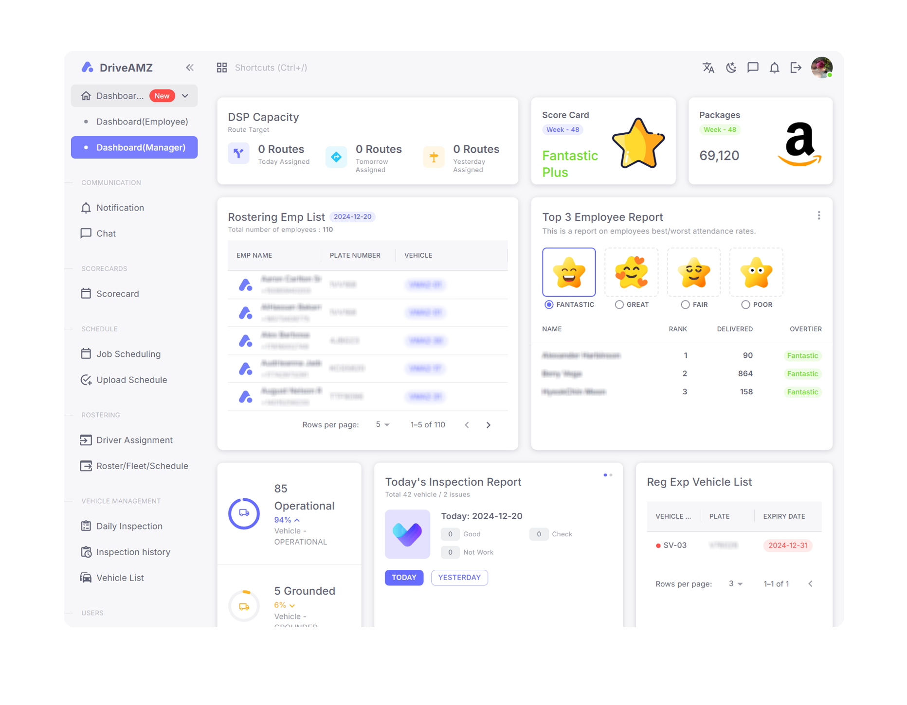 hero dashboard